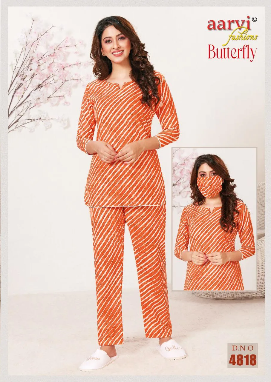 Aarvi Fashion Launched Butterfly Lawn Casual Wear Kurtis Collection