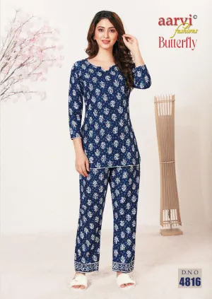 Aarvi Fashion Launched Butterfly Lawn Casual Wear Kurtis Collection