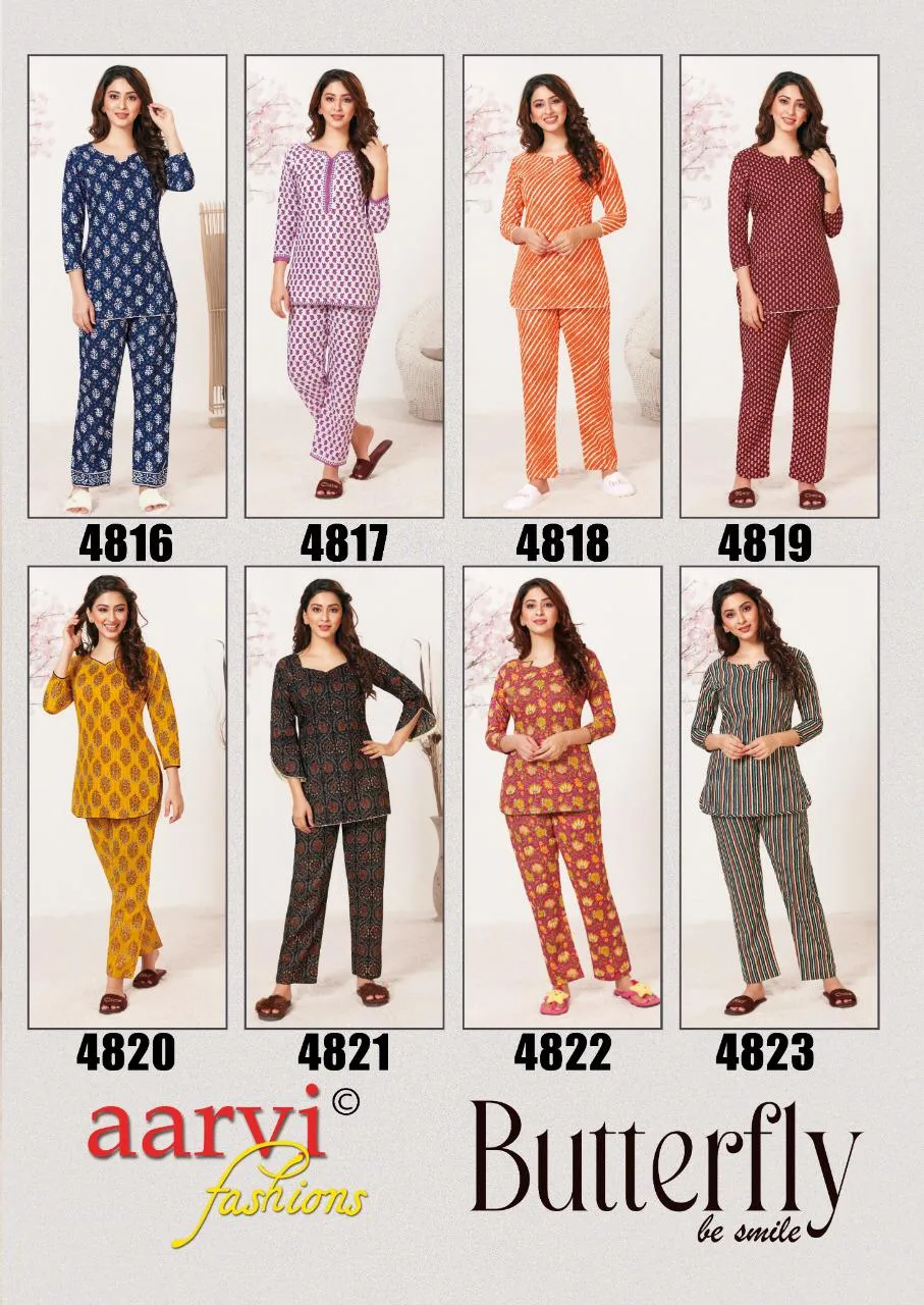 Aarvi Fashion Launched Butterfly Lawn Casual Wear Kurtis Collection