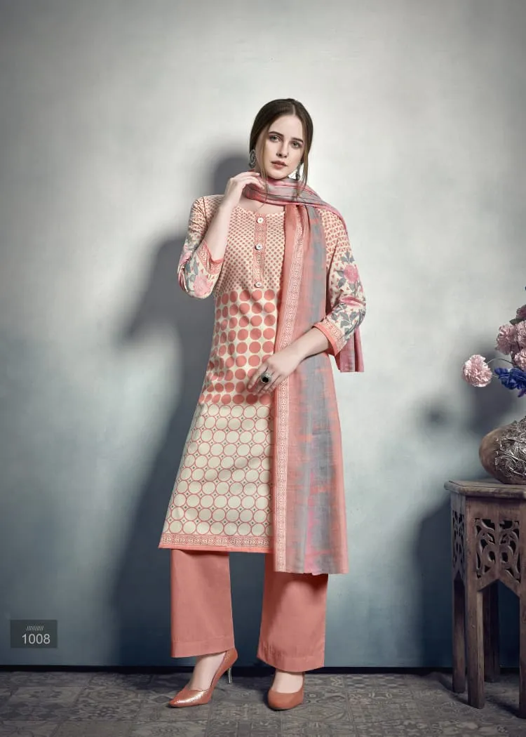 Bipson Queen Cotton Casual Wear Salwar suits