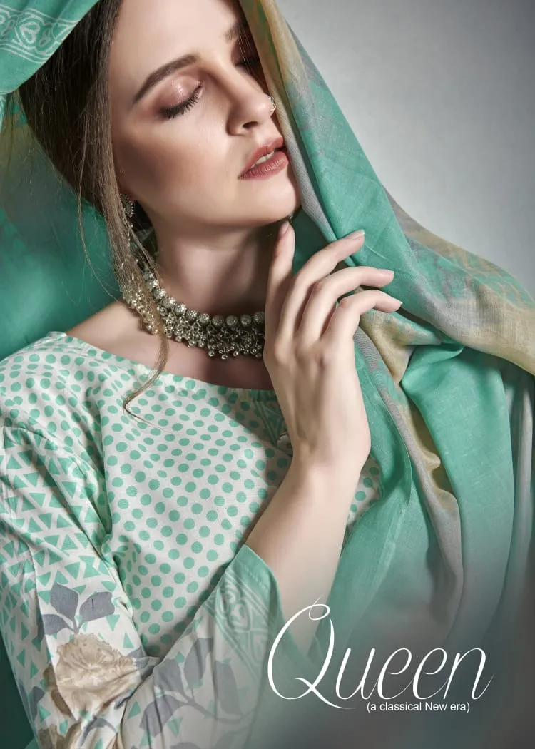 Bipson Queen Cotton Casual Wear Salwar suits