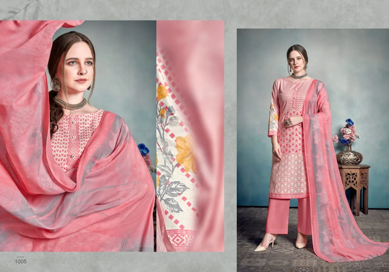 Bipson Queen Cotton Casual Wear Salwar suits