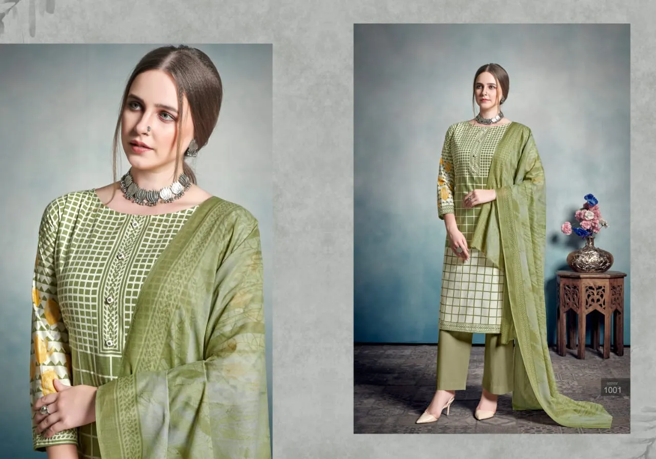Bipson Queen Cotton Casual Wear Salwar suits
