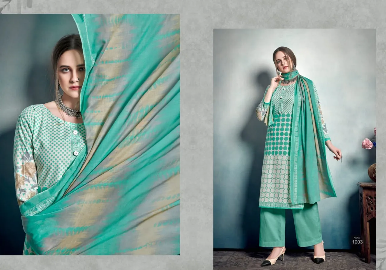 Bipson Queen Cotton Casual Wear Salwar suits