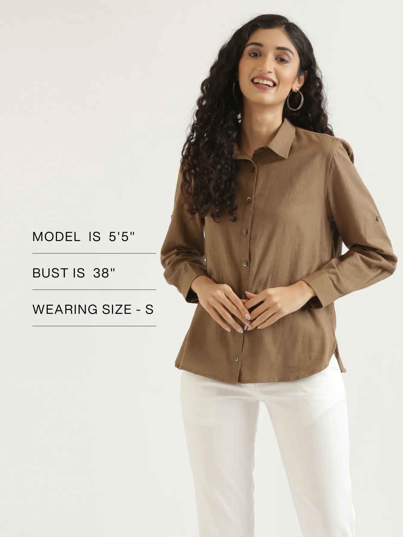 Coffee Brown Airy-Linen Shirt