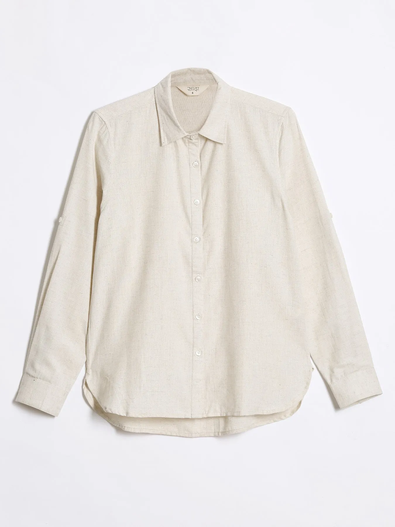 Ecru Airy-Linen Shirt