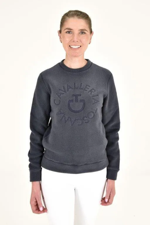 Fleece Crew Neck Pullover - Navy