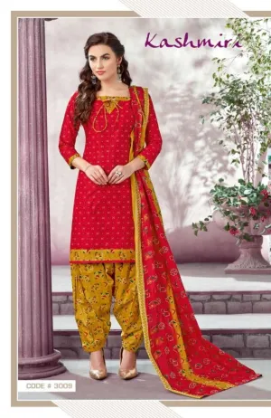 Ganesha Presents Kashmiri Cotton Fabric Casual Wear Salwar Suits