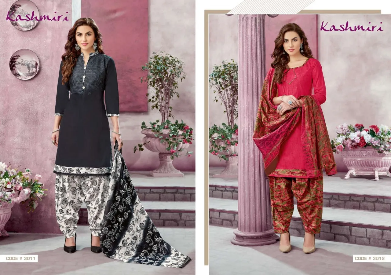 Ganesha Presents Kashmiri Cotton Fabric Casual Wear Salwar Suits