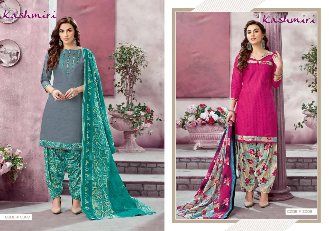 Ganesha Presents Kashmiri Cotton Fabric Casual Wear Salwar Suits