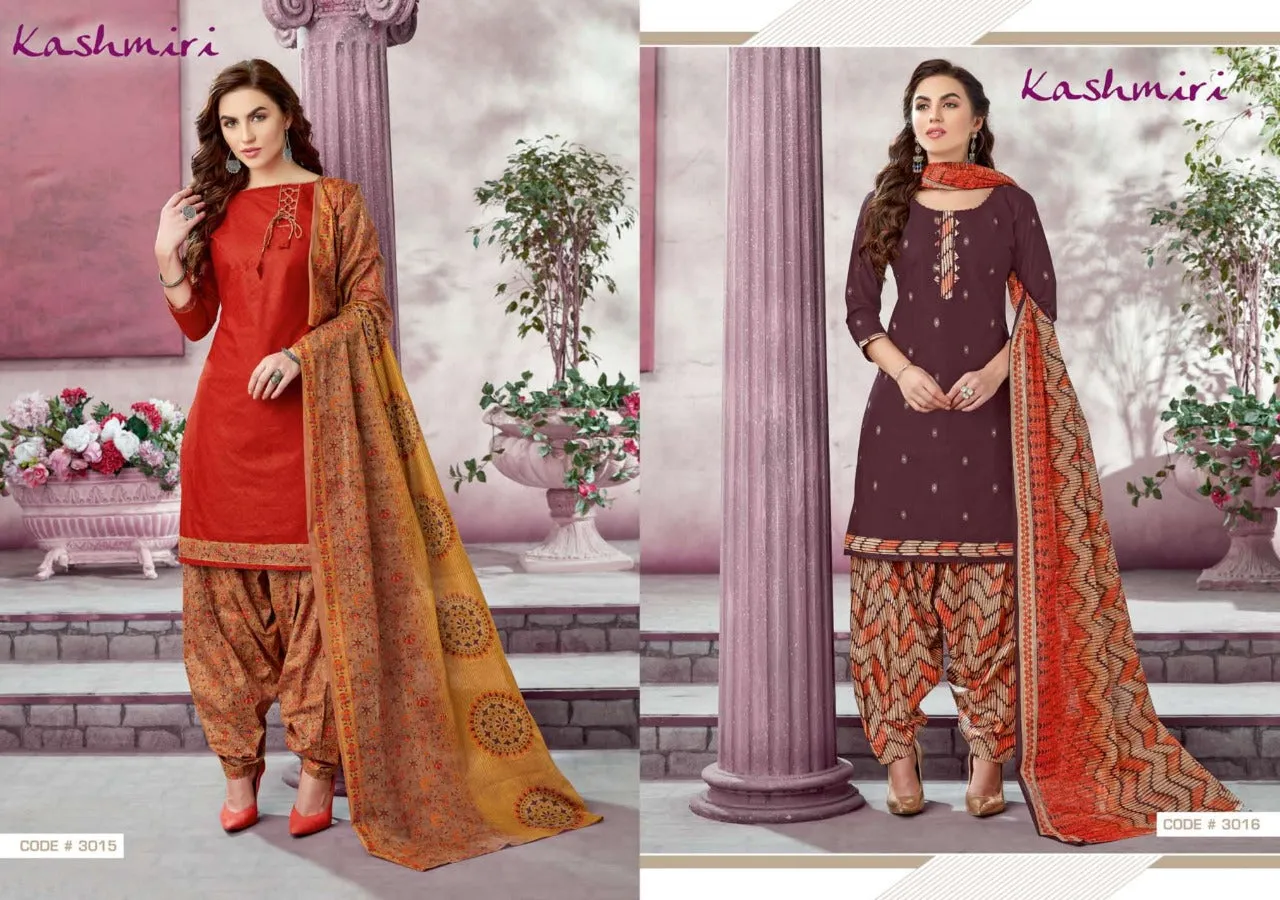 Ganesha Presents Kashmiri Cotton Fabric Casual Wear Salwar Suits