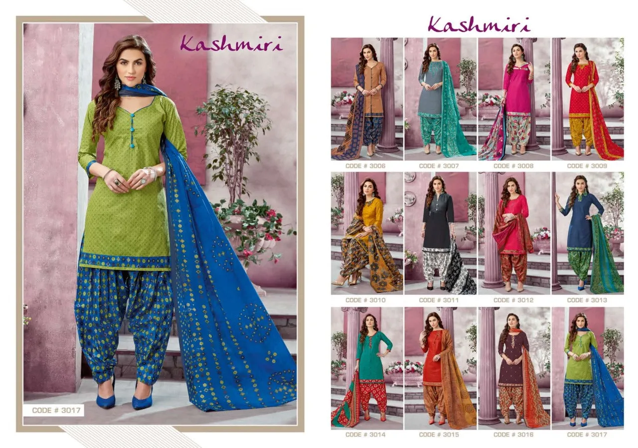 Ganesha Presents Kashmiri Cotton Fabric Casual Wear Salwar Suits