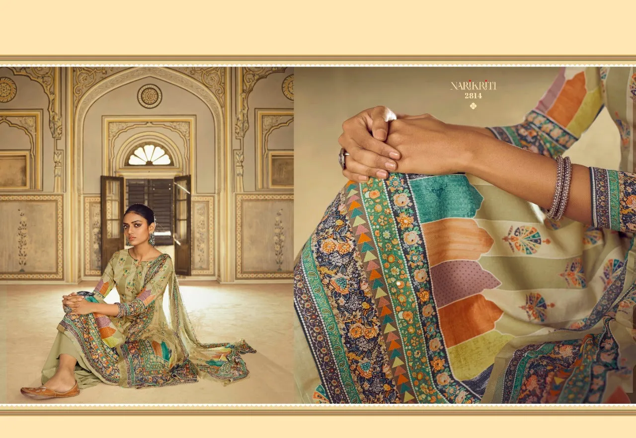 Glossy Presents Narikriti Pure Pashmina Printed Casual Wear Salwar Kameez