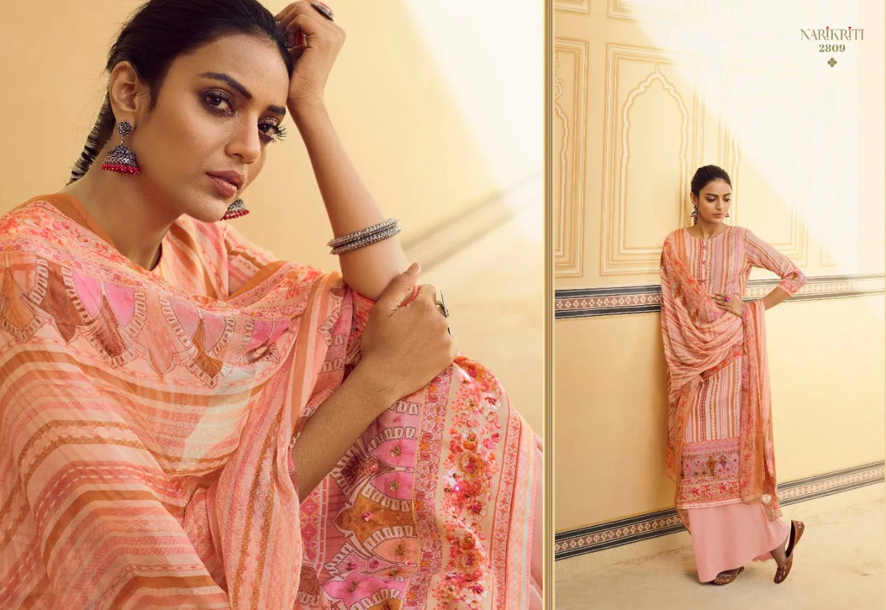 Glossy Presents Narikriti Pure Pashmina Printed Casual Wear Salwar Kameez