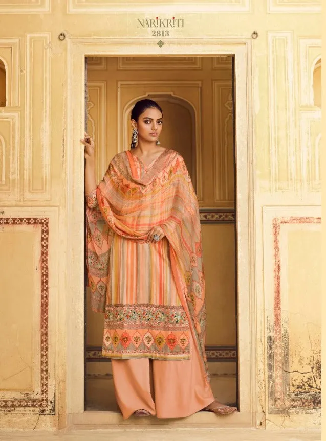 Glossy Presents Narikriti Pure Pashmina Printed Casual Wear Salwar Kameez