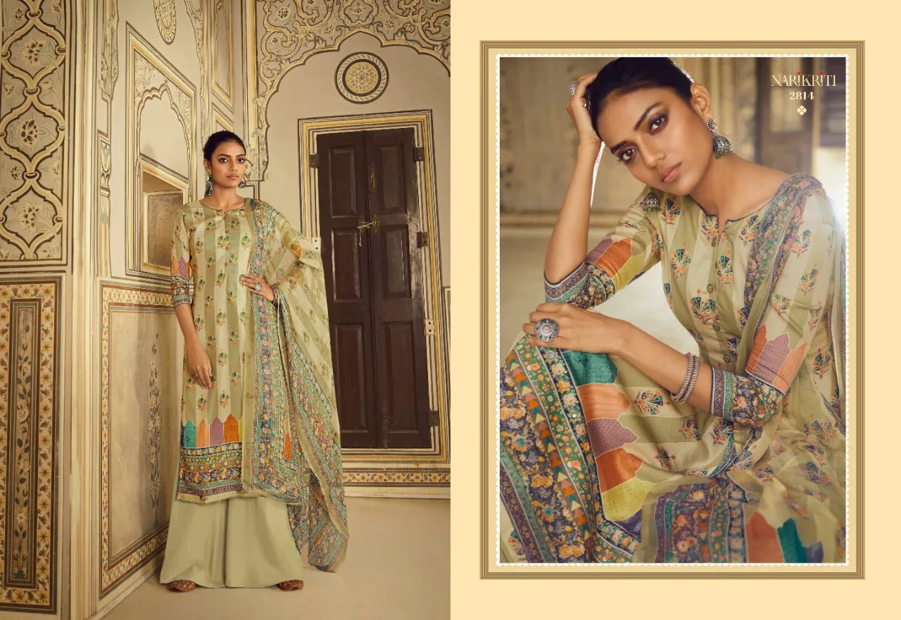 Glossy Presents Narikriti Pure Pashmina Printed Casual Wear Salwar Kameez