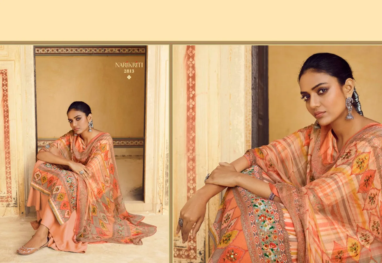 Glossy Presents Narikriti Pure Pashmina Printed Casual Wear Salwar Kameez