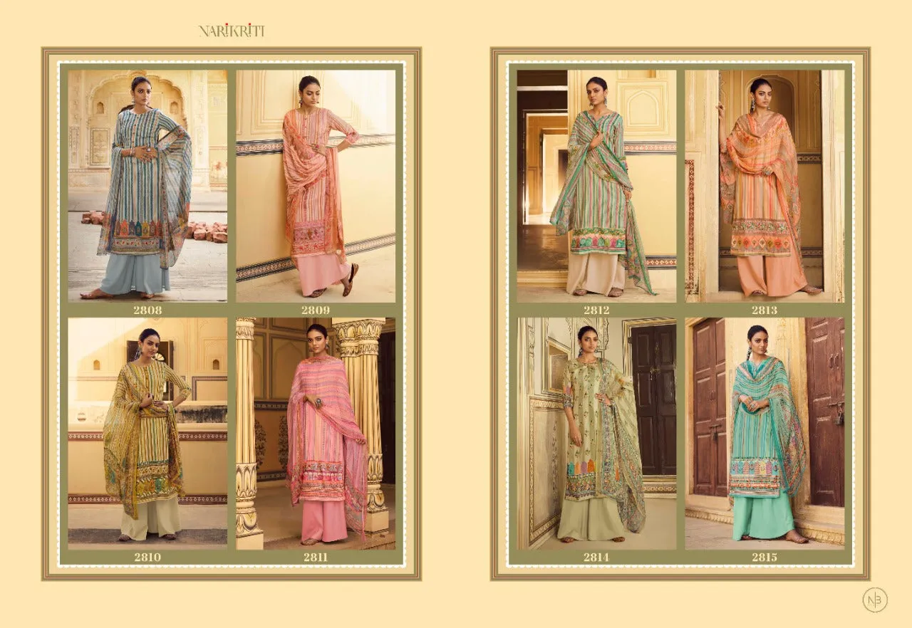 Glossy Presents Narikriti Pure Pashmina Printed Casual Wear Salwar Kameez
