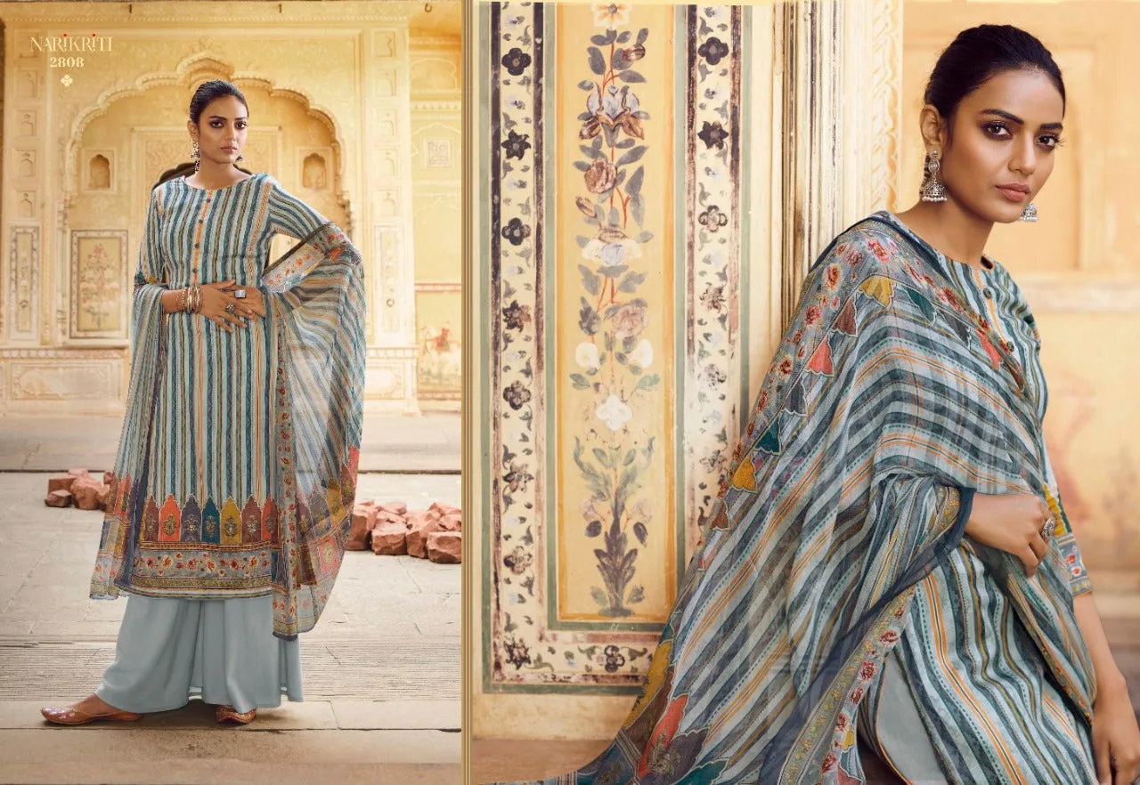 Glossy Presents Narikriti Pure Pashmina Printed Casual Wear Salwar Kameez