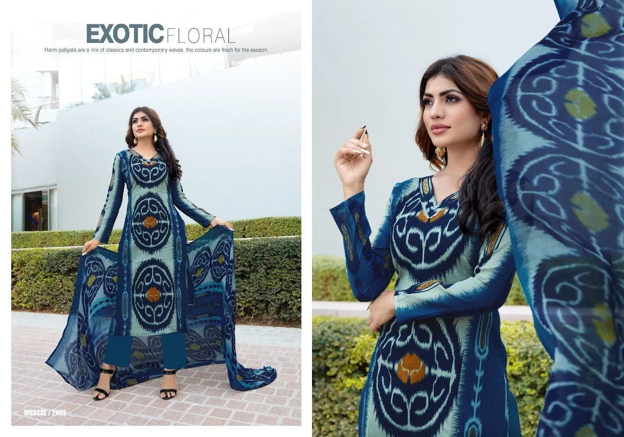 Kesar Presents Princess Cambric Cotton Casual Wear Salwar Suits