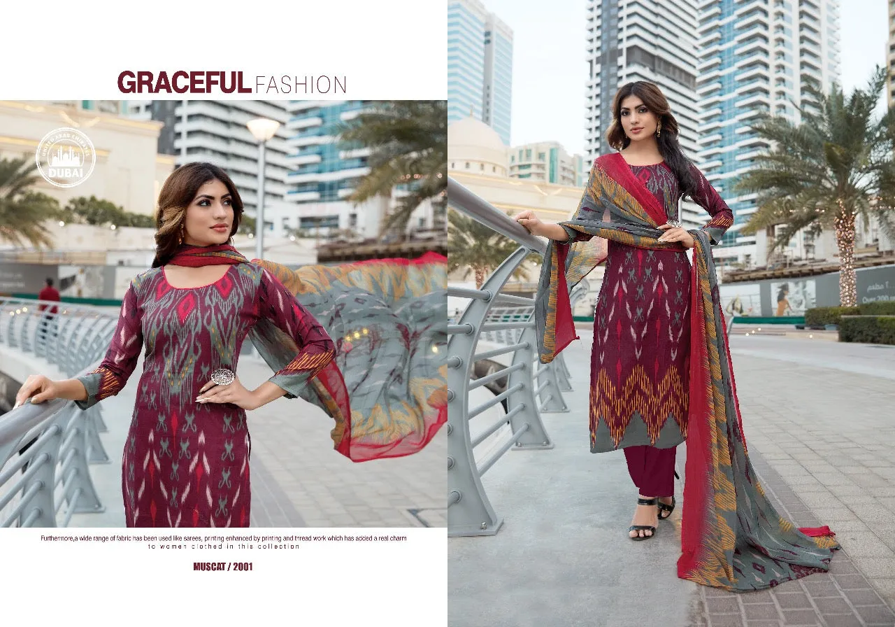 Kesar Presents Princess Cambric Cotton Casual Wear Salwar Suits
