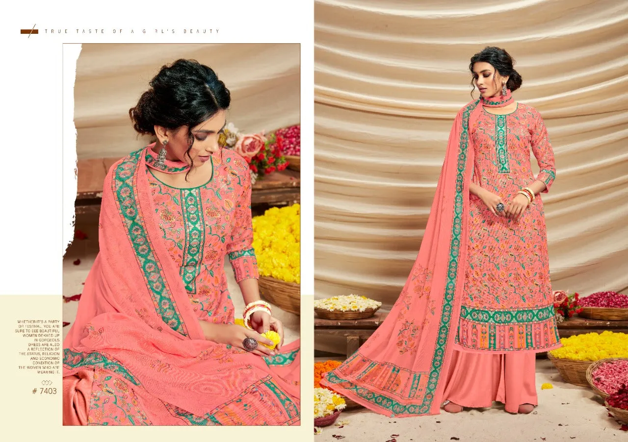 Kesar Presents Shibani Jam Cotton Printed Casual Wear Salwar Suits