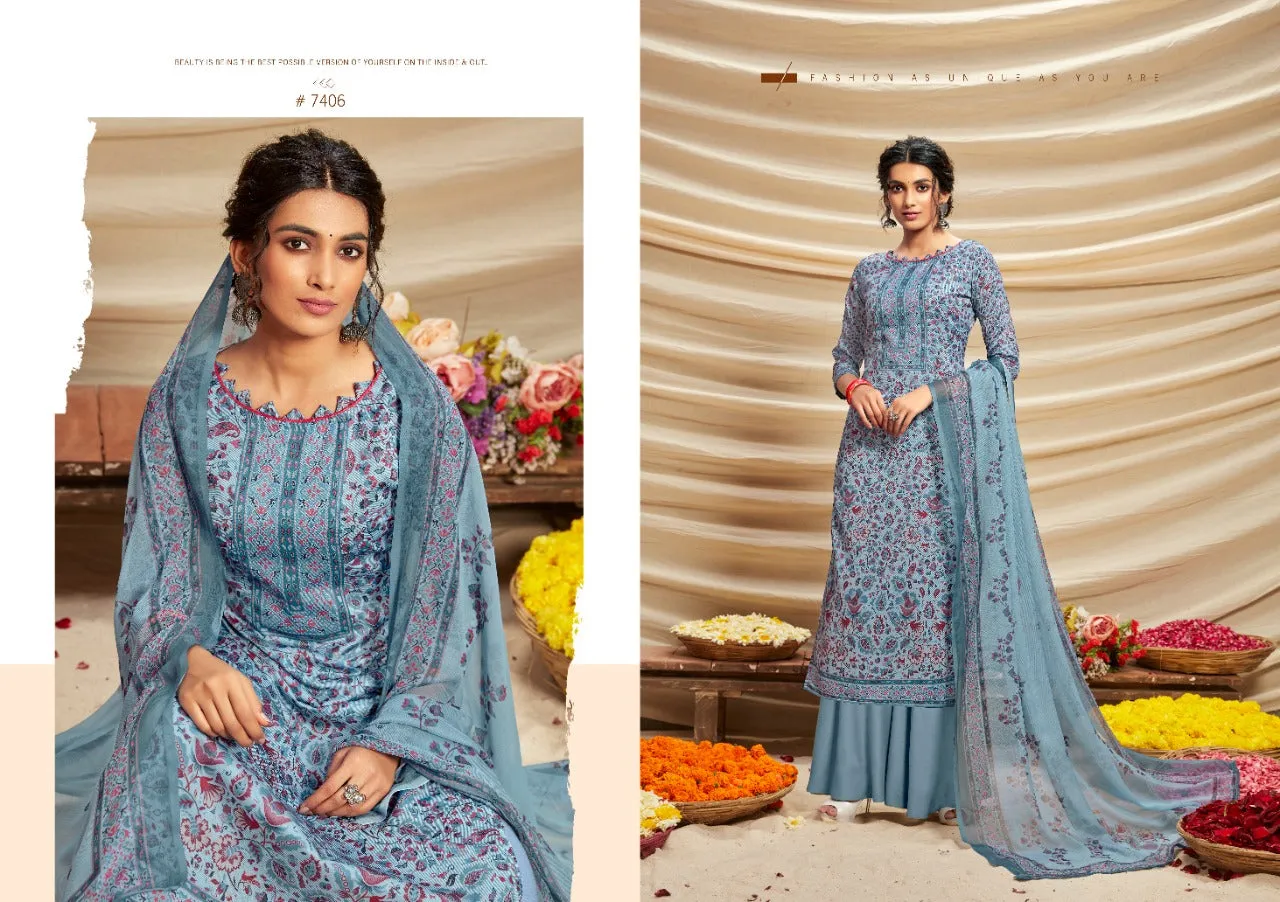 Kesar Presents Shibani Jam Cotton Printed Casual Wear Salwar Suits