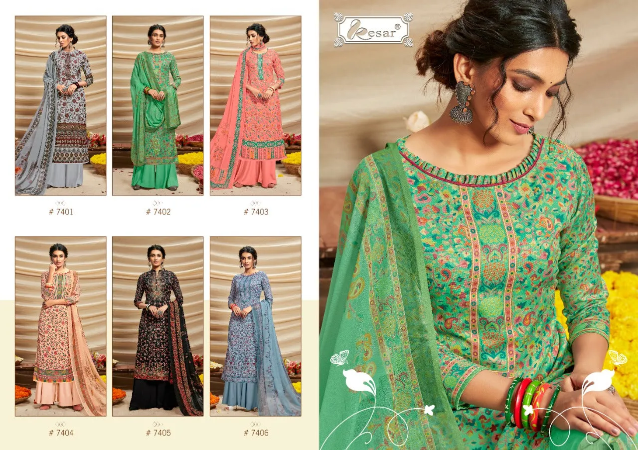 Kesar Presents Shibani Jam Cotton Printed Casual Wear Salwar Suits