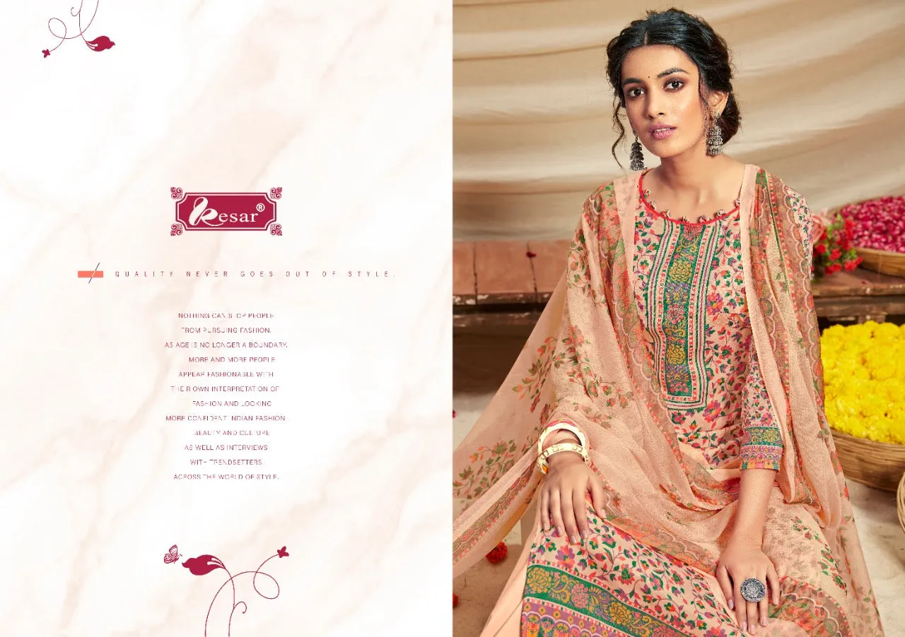 Kesar Presents Shibani Jam Cotton Printed Casual Wear Salwar Suits