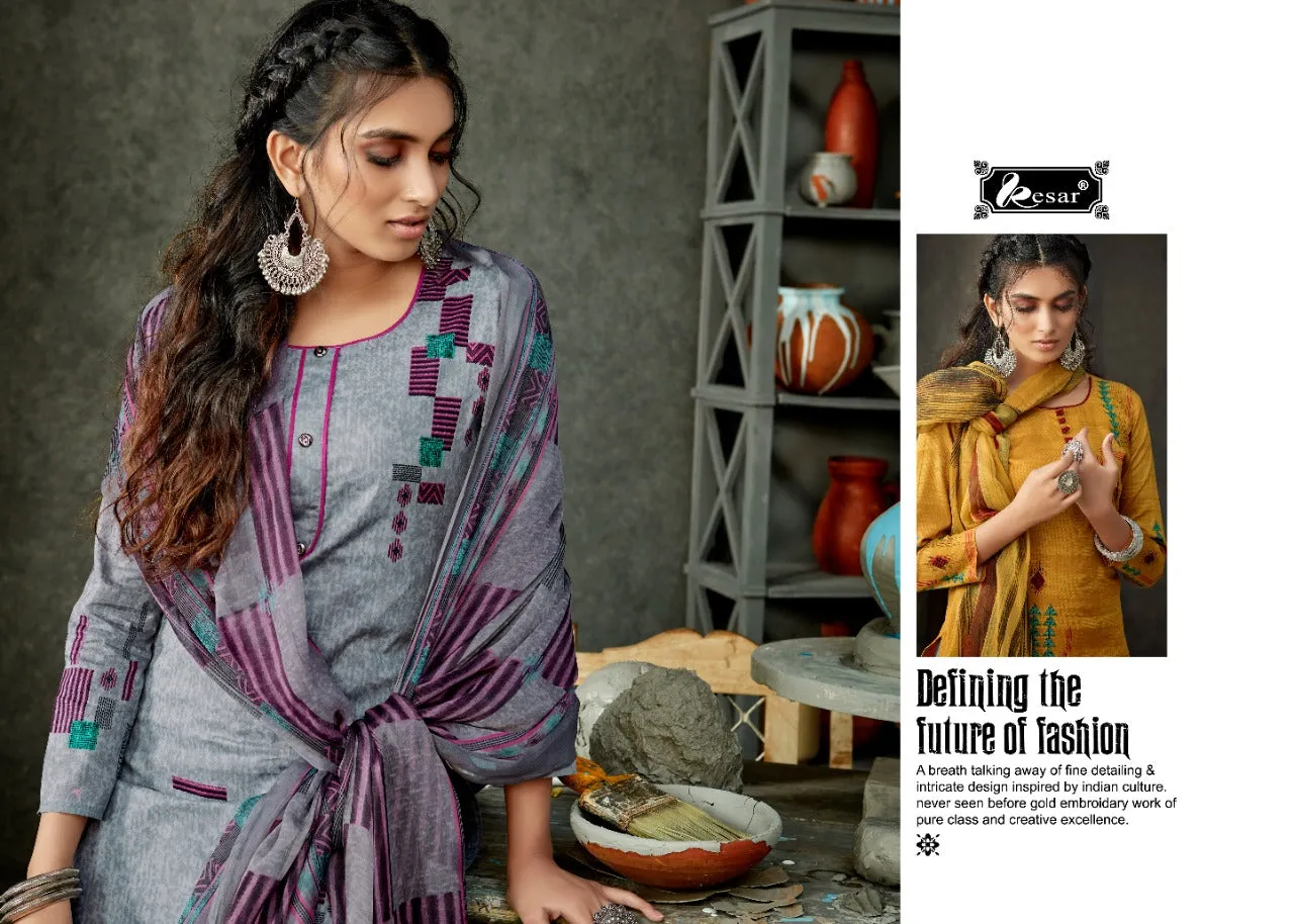 Kesar Presents Veeda Lawn Cotton Printed Casual Wear Salwar Suits
