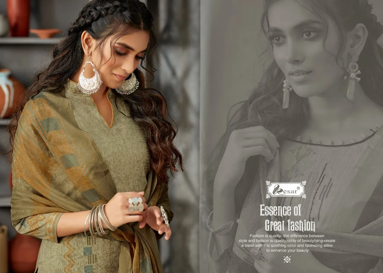 Kesar Presents Veeda Lawn Cotton Printed Casual Wear Salwar Suits