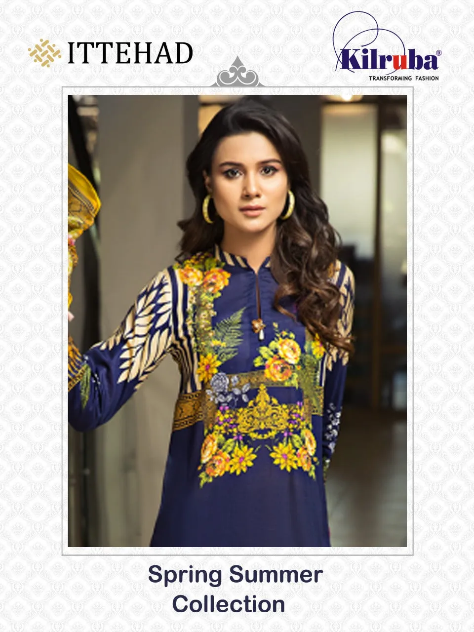 Kilruba Presents Ittehad Pakistani Casual Wear Salwar Kameez