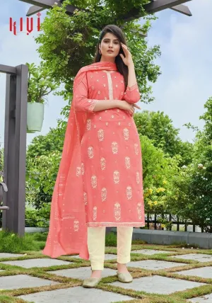 Kivi Launched Rapid Cotton Printed Casual Wear Salwar Suits