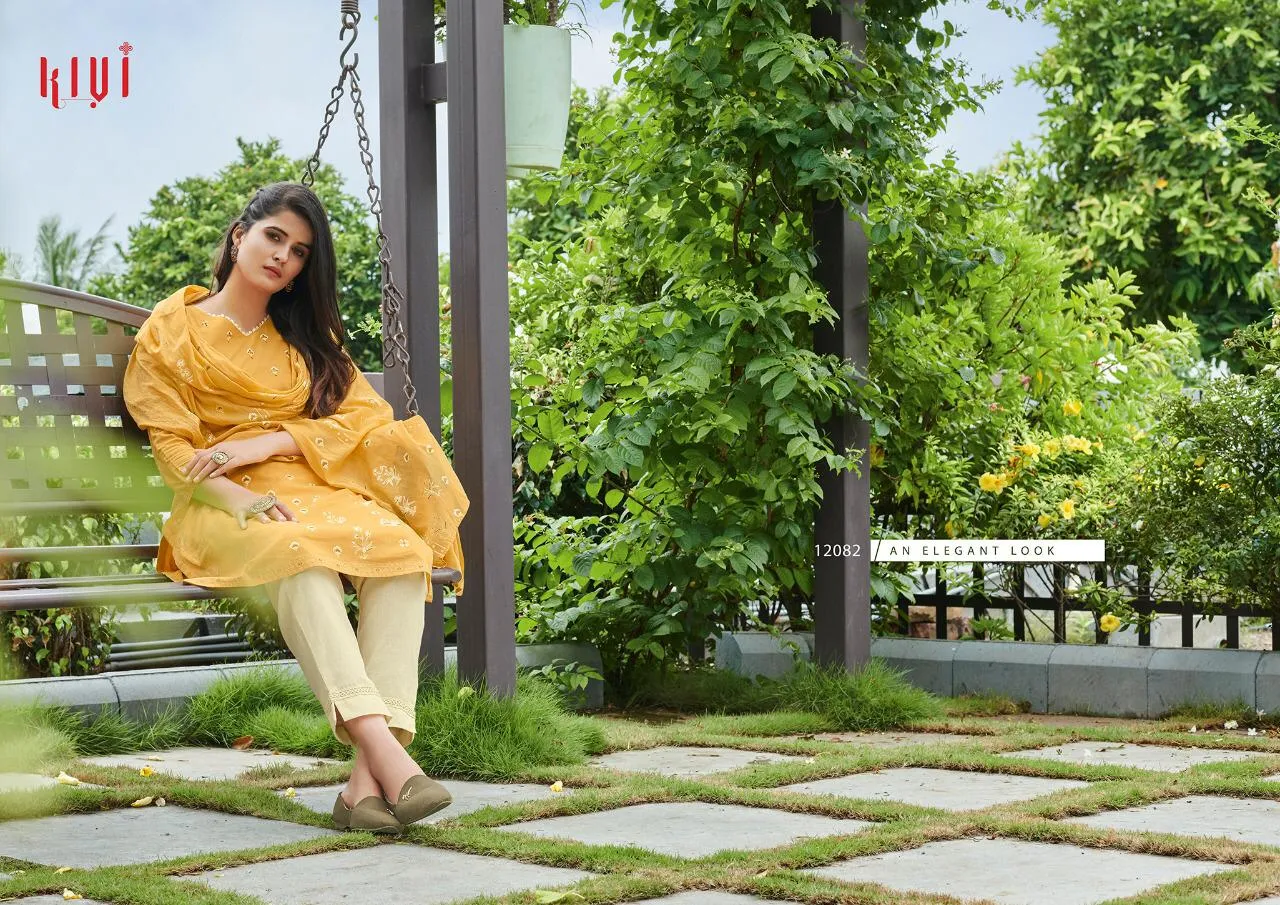 Kivi Launched Rapid Cotton Printed Casual Wear Salwar Suits