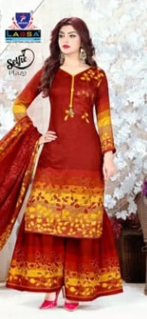 Lassa Presents Selfie Plazo Cotton Fabric Casual Wear Salwar Suits