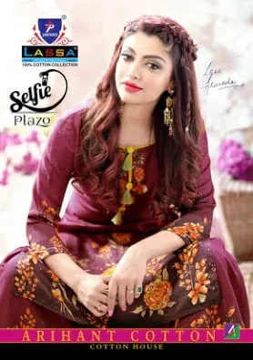 Lassa Presents Selfie Plazo Cotton Fabric Casual Wear Salwar Suits
