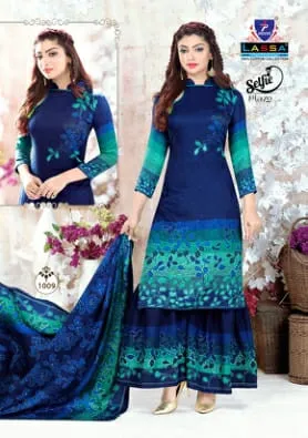 Lassa Presents Selfie Plazo Cotton Fabric Casual Wear Salwar Suits