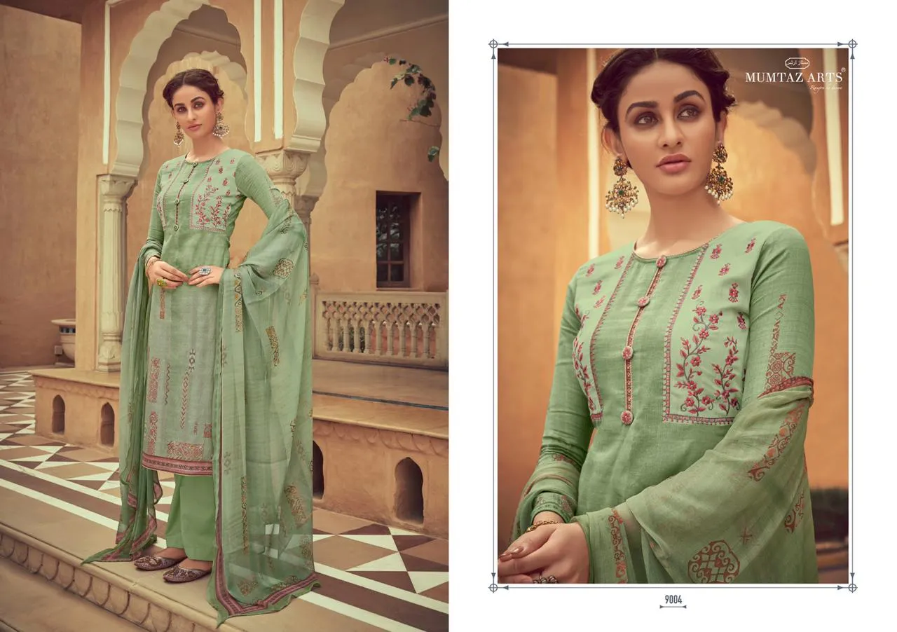 Mumtaz Arts Taabir Jam Satin Casual Wear Salwar Suit