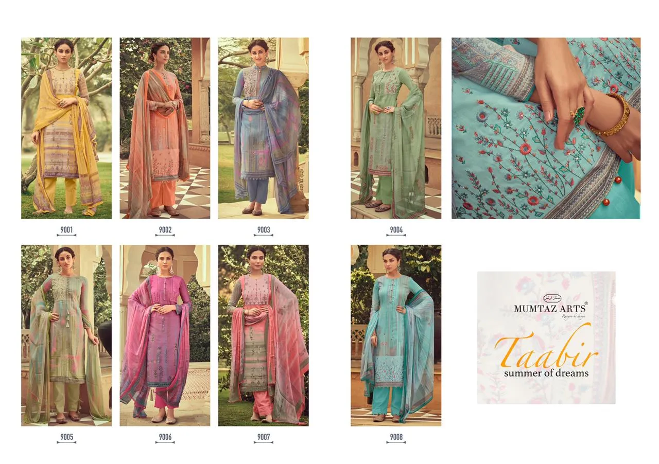 Mumtaz Arts Taabir Jam Satin Casual Wear Salwar Suit