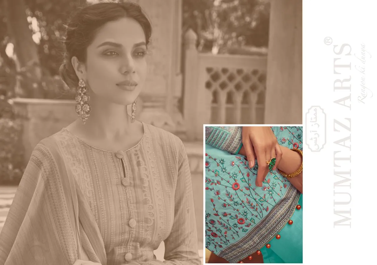 Mumtaz Arts Taabir Jam Satin Casual Wear Salwar Suit