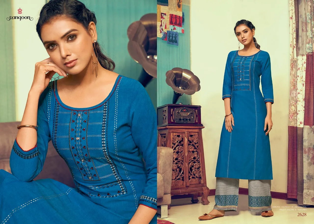 Rangoon Presents Pick Up Cotton Casual Wear Kurtis Collections
