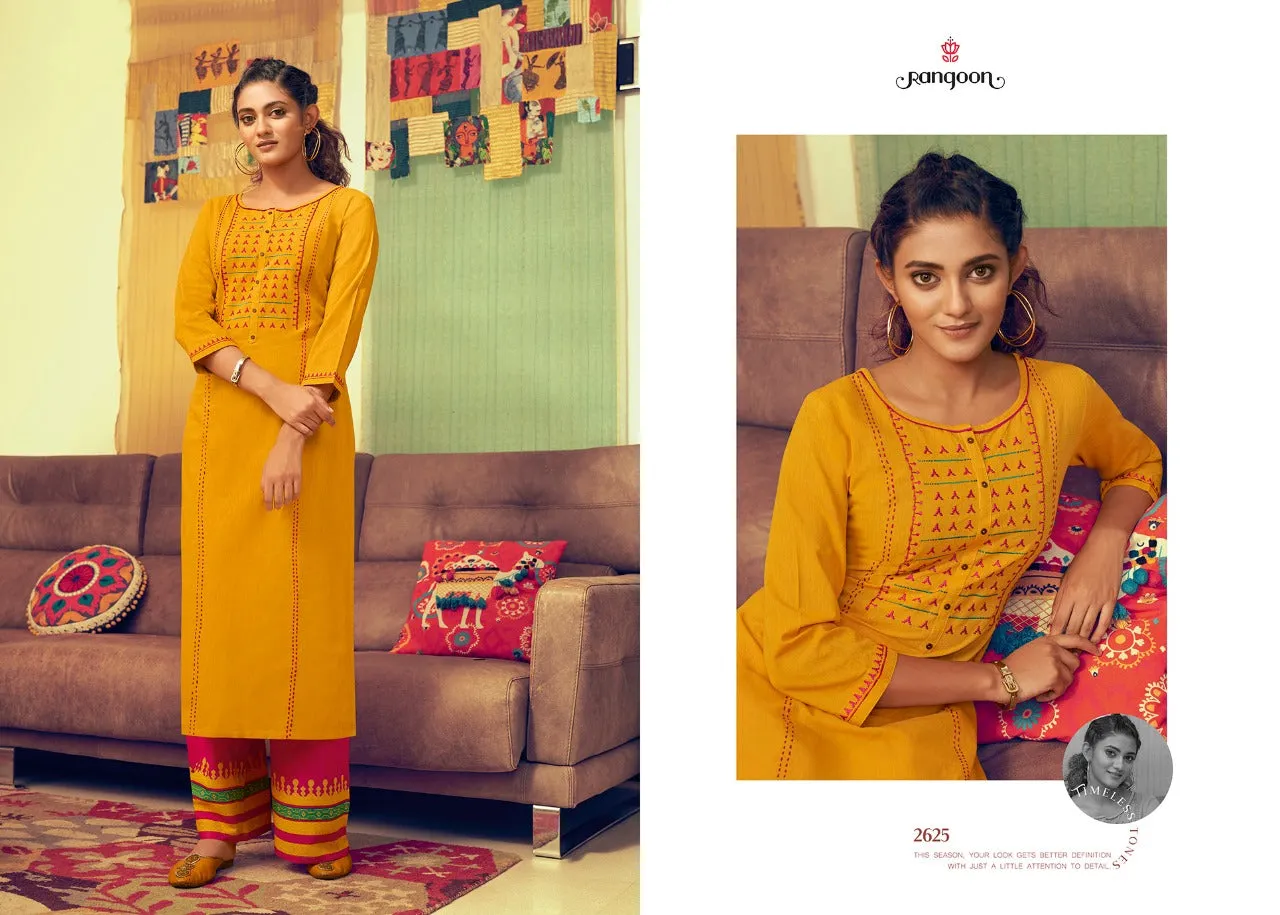 Rangoon Presents Pick Up Cotton Casual Wear Kurtis Collections