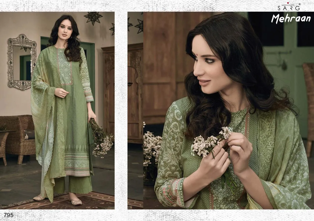 Sahiba Presents Mehraan Cotton Printed Casual Wear Salwar Suits