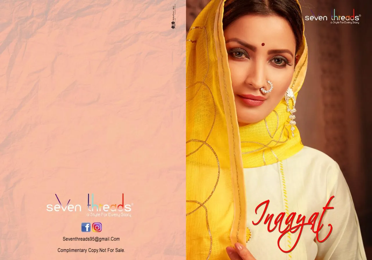 Seven Threads Presents Inaayat Tan Silk Casual Wear Kurtis Collection