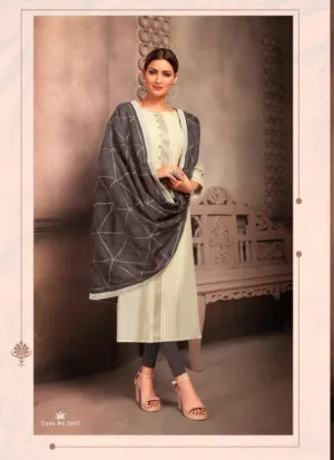 Seven Threads Presents Inaayat Tan Silk Casual Wear Kurtis Collection