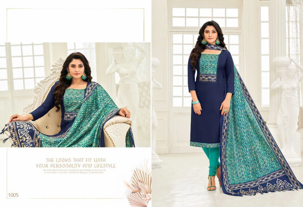 Shagun Lifestyle Presents Mirror Selfie Cotton Casual Wear Salwar Suits