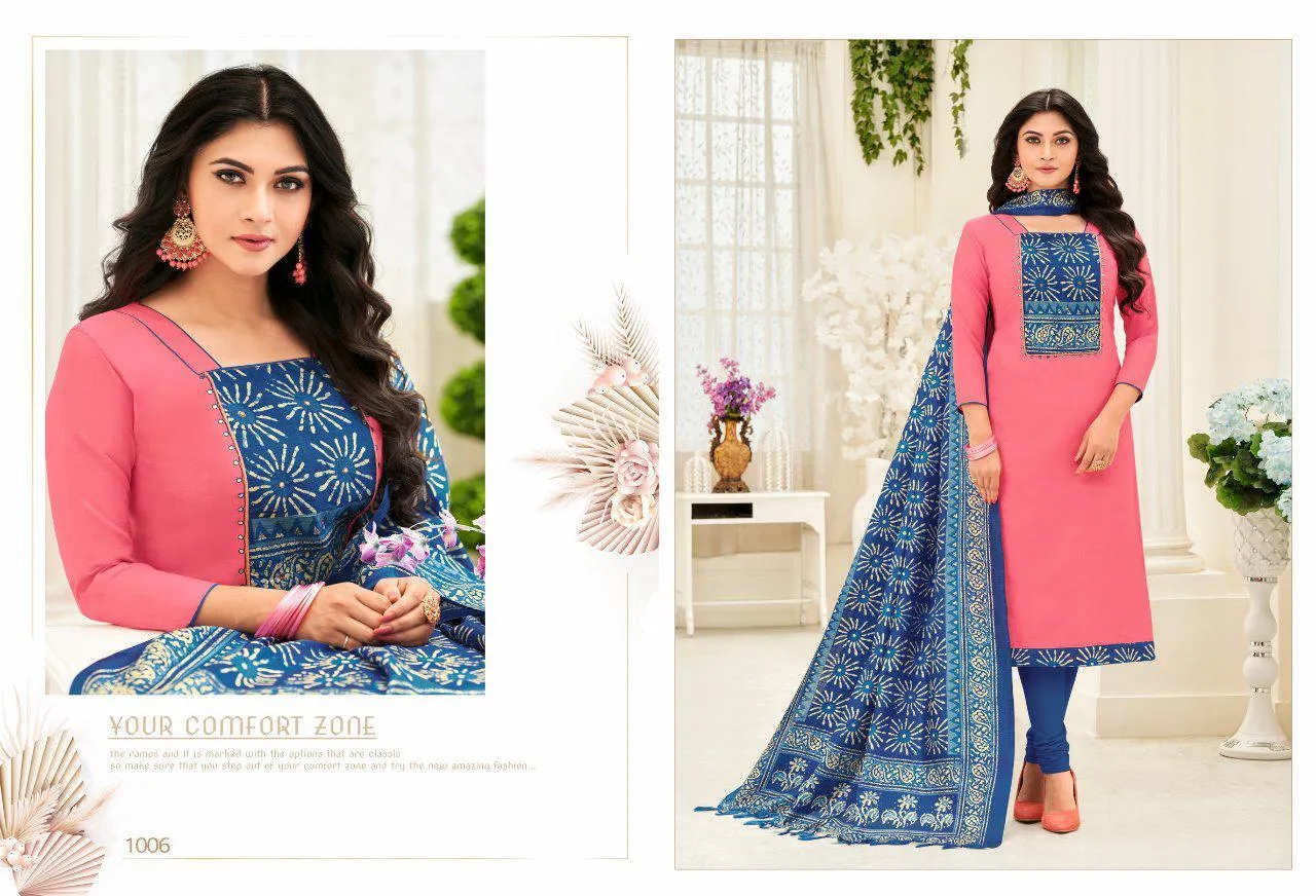 Shagun Lifestyle Presents Mirror Selfie Cotton Casual Wear Salwar Suits
