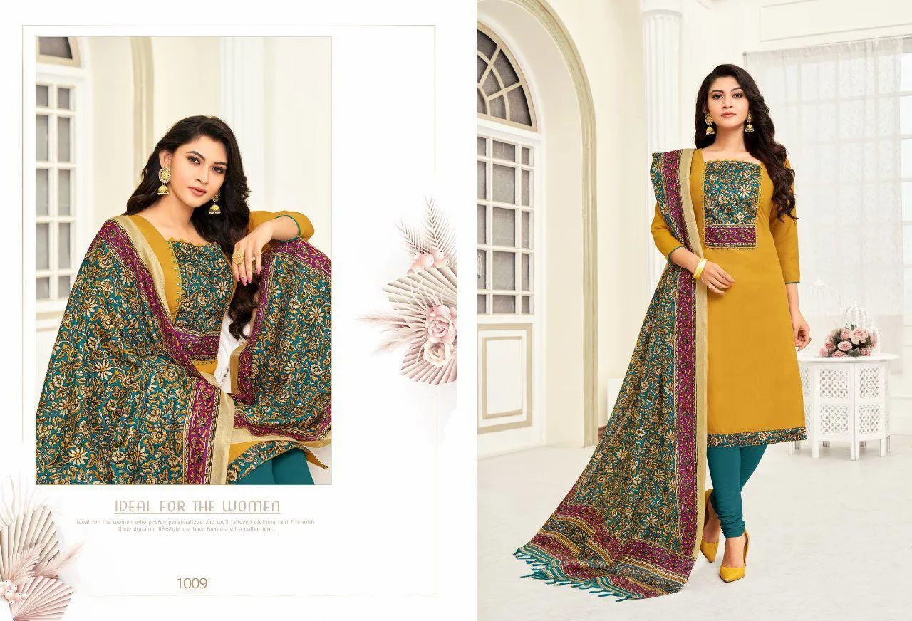 Shagun Lifestyle Presents Mirror Selfie Cotton Casual Wear Salwar Suits