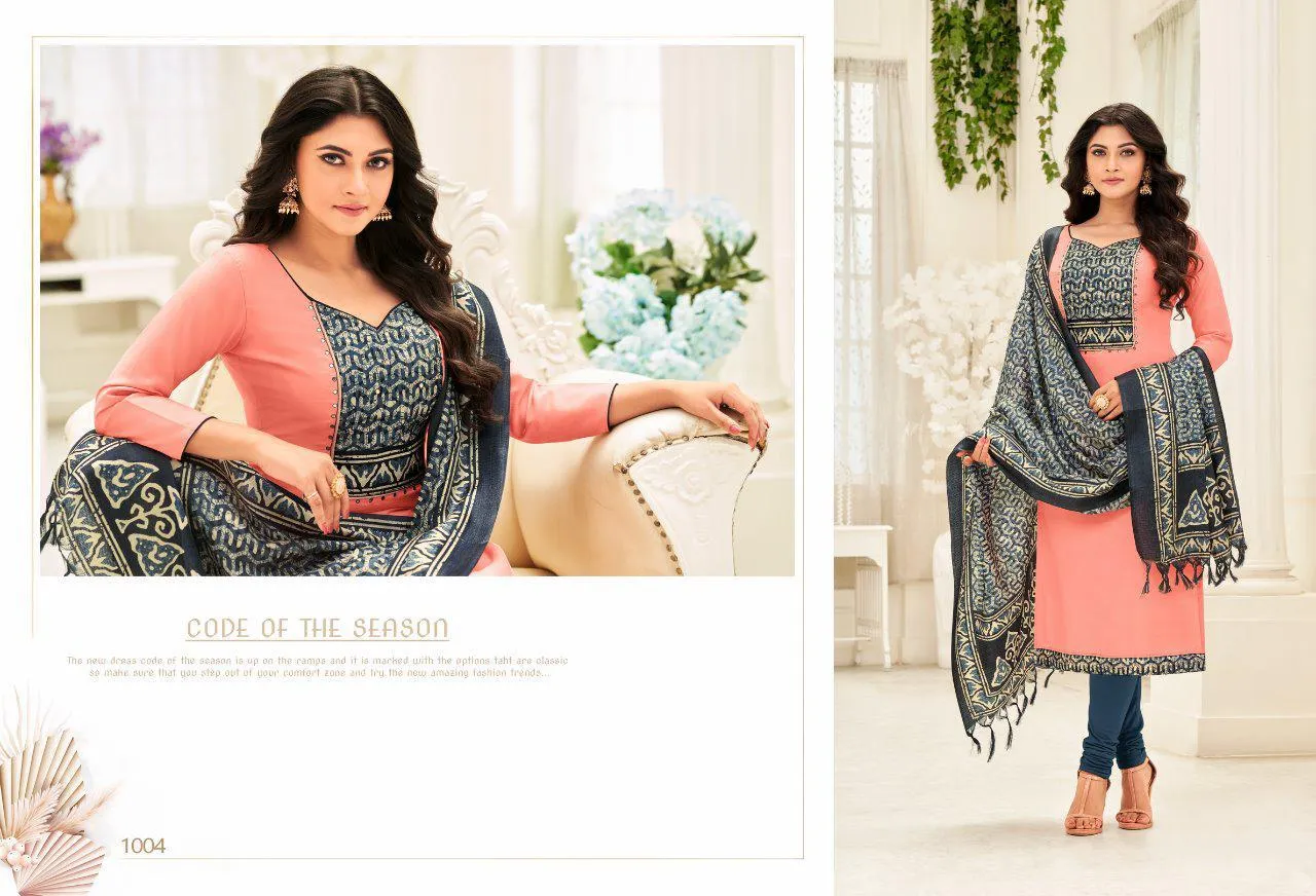 Shagun Lifestyle Presents Mirror Selfie Cotton Casual Wear Salwar Suits