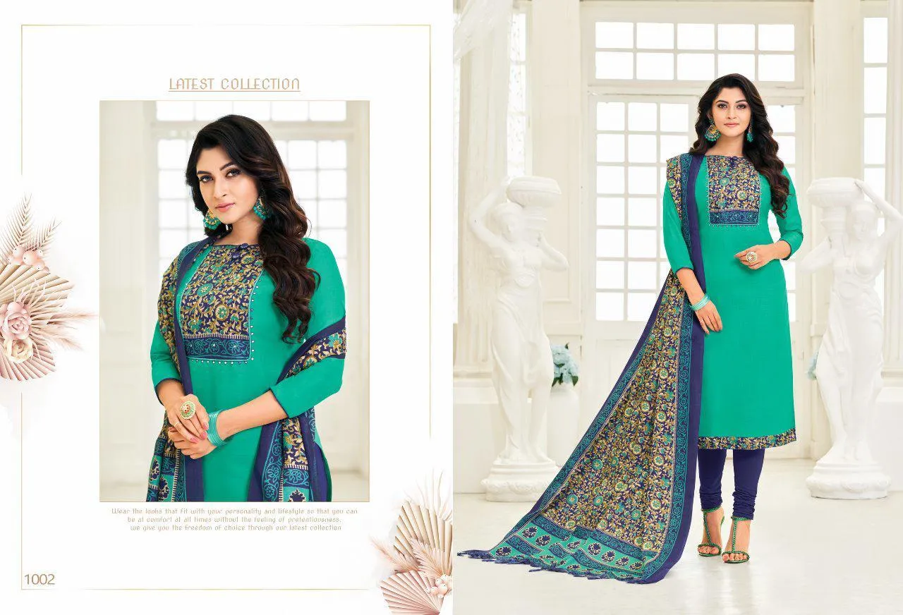 Shagun Lifestyle Presents Mirror Selfie Cotton Casual Wear Salwar Suits